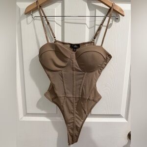 Tan Underwire Bodysuit